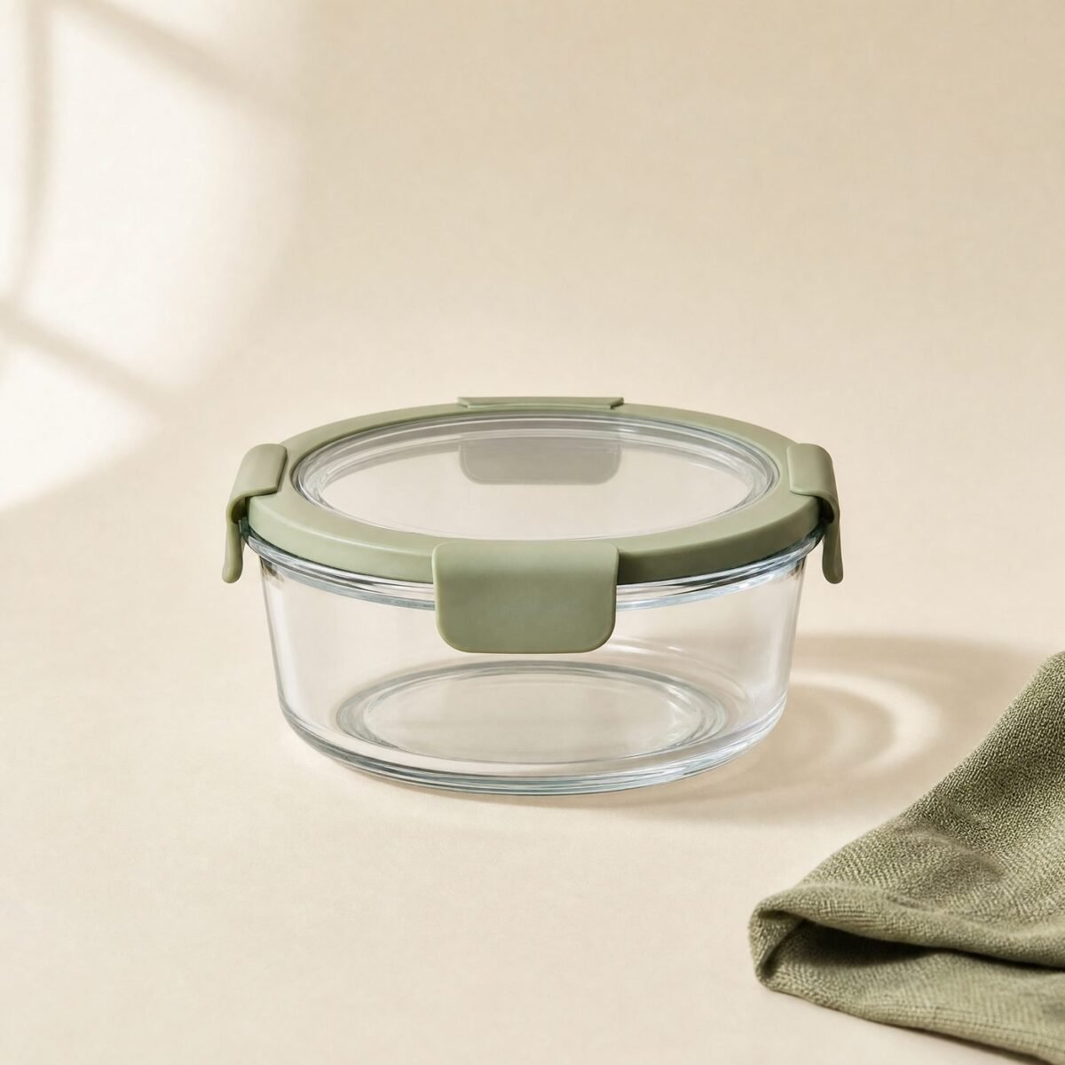 Round Glass Container 620 ml