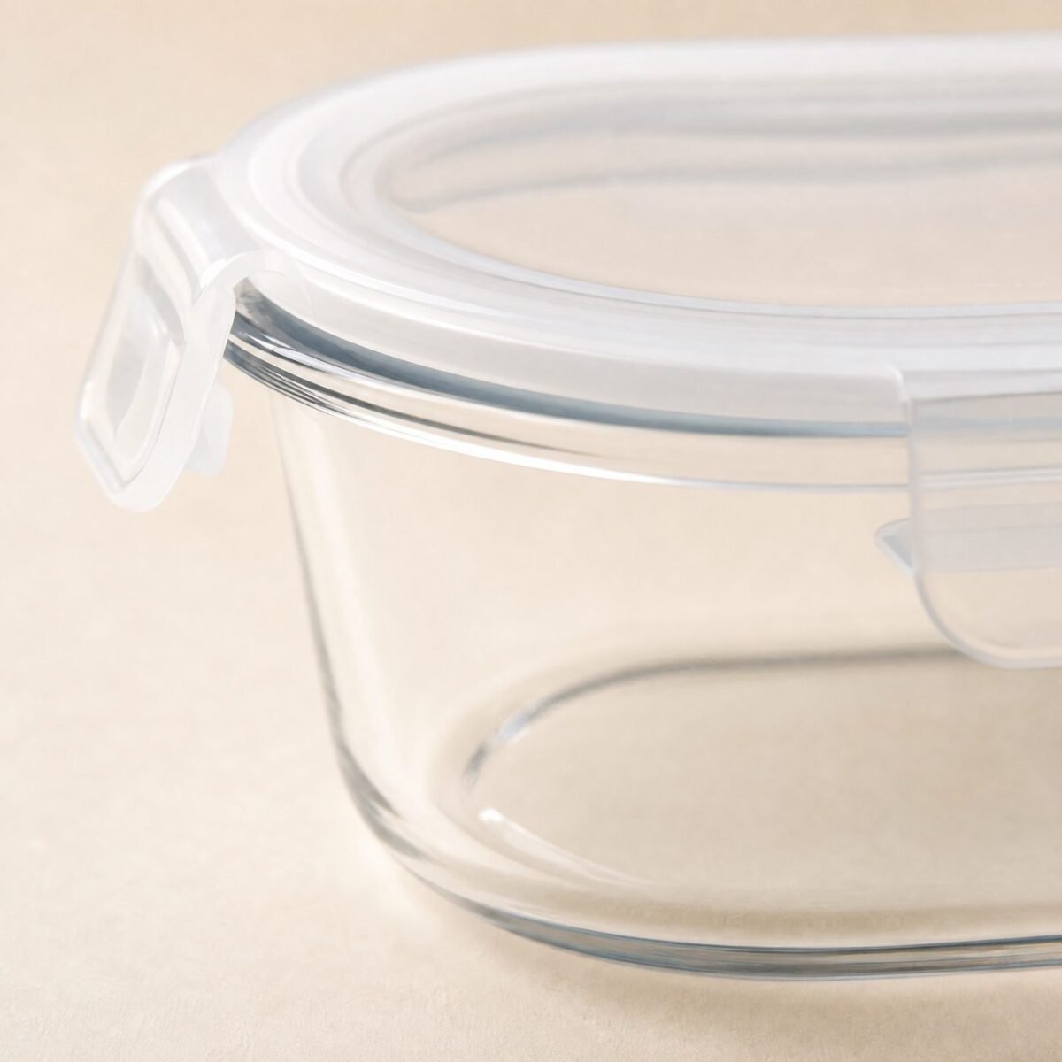 Oval Glass Container 900 ml - close-up