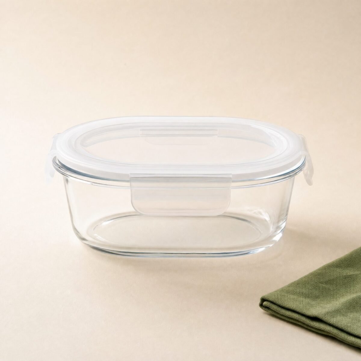Oval Glass Container 900 ml
