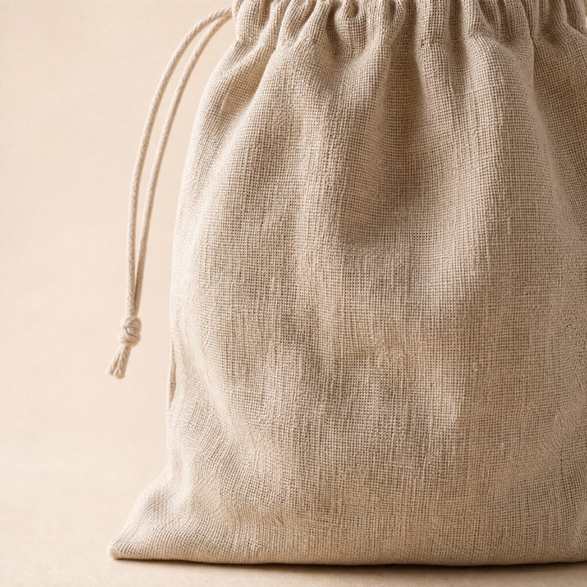 Linen-Blend Bread Bag - close-up
