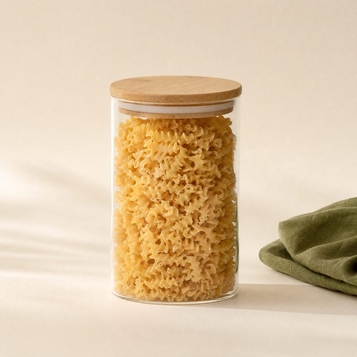 Glass Storage Jar with Bamboo Lid