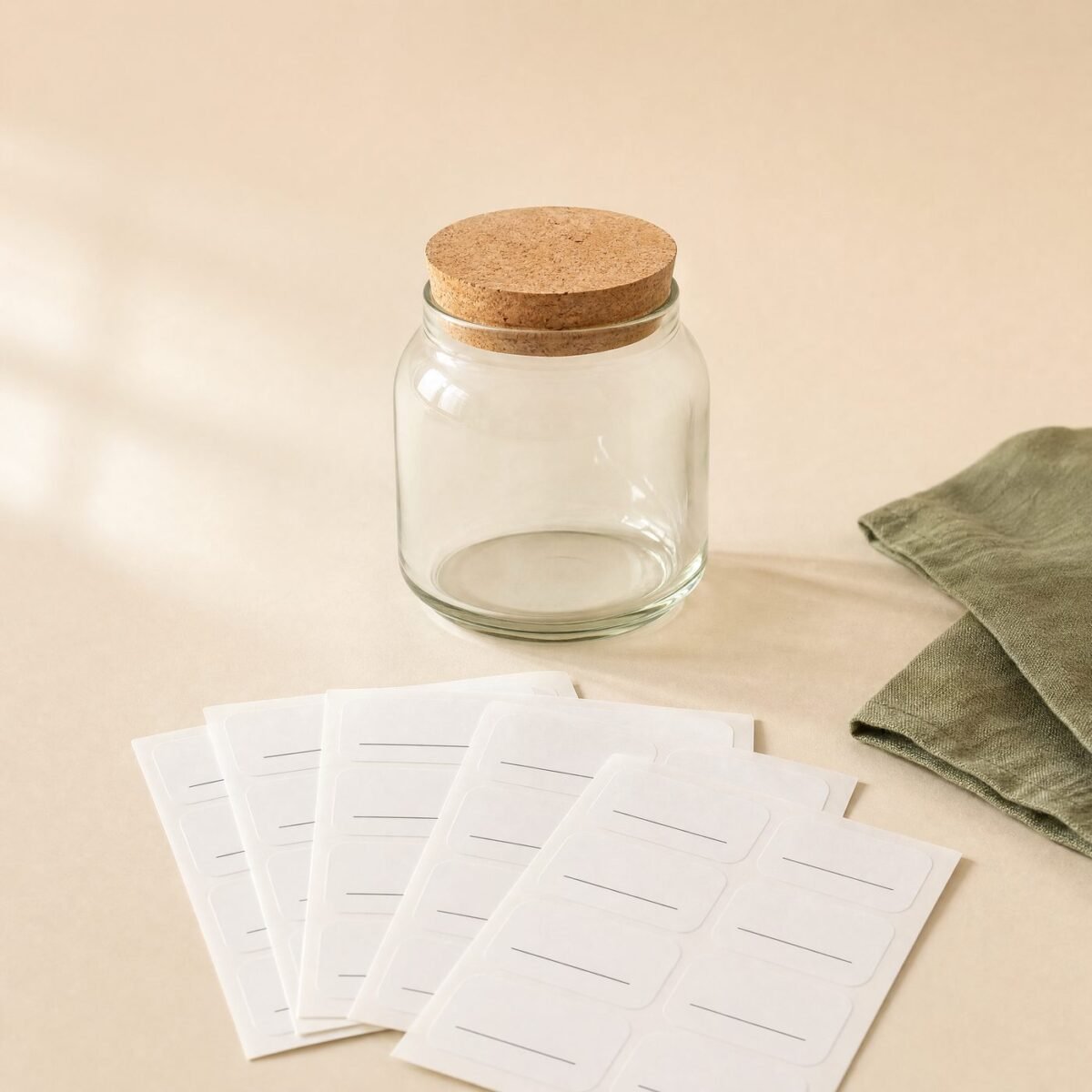 Printed Pantry Labels, 120 Pieces