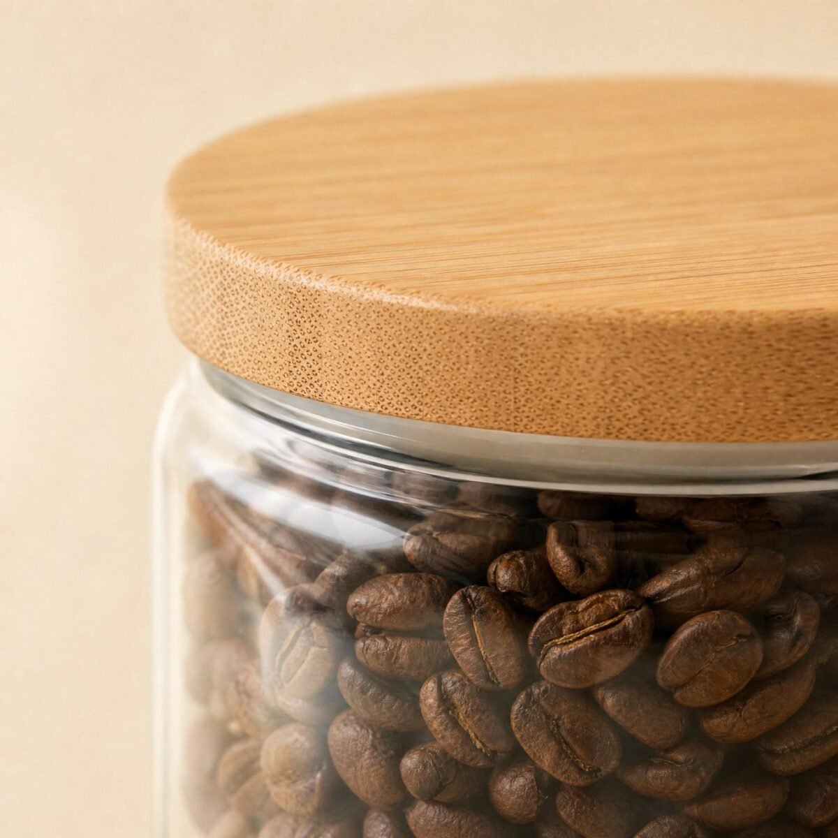 Squat Glass Jars 500 ml, Set of 3 - close-up